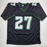 Autographed/Signed Quinyon Mitchell Philadelphia Black Jersey JSA COA