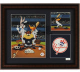 Roger Clemens Signed New York Yankees Framed MLB Looney Tunes Collage Print