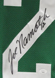 Joe Namath Autographed Green Custom Football Jersey New York Jets JSA