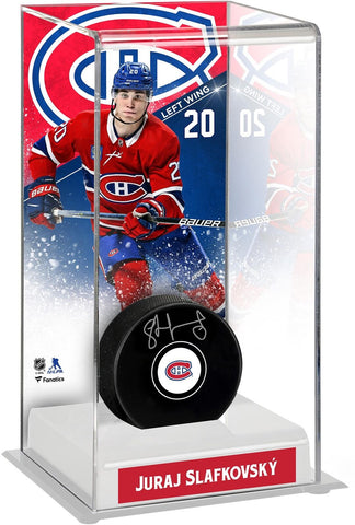 Juraj Slafkovsky Montreal Canadiens Deluxe Tall Hockey Puck Case