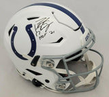 PEYTON MANNING "HOF 21" SIGNED COLTS SPEEDFLEX AUTHENTIC HELMET FANATICS COA