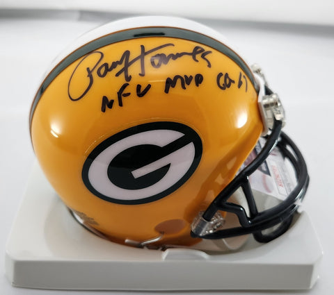 Packers Hall of Famer PAUL HORNUNG Signed Mini Helmet AUTO w/ MVP 60-61 - JSA