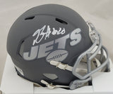 BREECE HALL SIGNED NEW YORK JETS SLATE SPEED MINI HELMET FANATICS HOLOGRAM