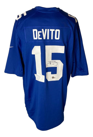Tommy Devito Signed New York Giants Nike Game Jersey BAS ITP