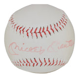 Mickey Mantle Autographed New York Yankees Baseball Little League Beckett 59438
