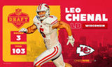 Leo Chenal Signed Kansas City Chiefs Speed Mini Helmet (Beckett) Linebacker