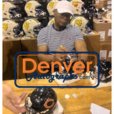 Mike Singletary Autographed/Signed Chicago Bears Mini Helmet Beckett WIT 58587