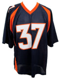 RJ Harvey Signed/Autographed Navy Denver Broncos Football Jersey JSA 208133