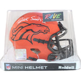 Patrick Surtain Autographed Denver Broncos Rave Mini Helmet Beckett 50782