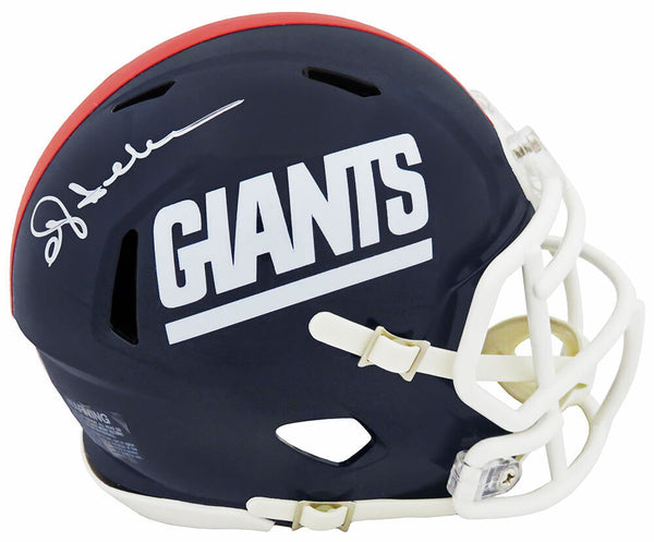 Ottis Anderson Signed NY Giants Throwback Riddell Speed Mini Helmet - (SS COA)