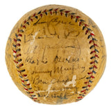 Babe Ruth Lou Gehrig Signed 1934 Yankees Team Signed AL Baseball JSA LOA
