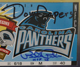 Bill Polian Tom Coughlin & Don Capers Signed 1995 Hall Of Fame Ticket JSA 36468