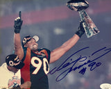 Neil Smith Autographed Denver Broncos Super Bowl XXXII 8x10 photo JSA COA