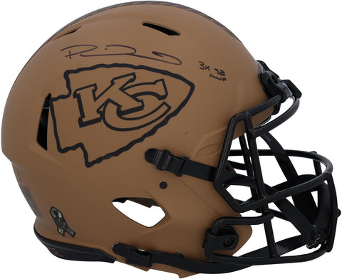 Autographed Patrick Mahomes Chiefs Helmet Fanatics Authentic COA Item#13335379