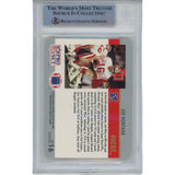 Joe Montana Autographed/Signed 1990 Pro Set MVP 16 Trading Card Beckett 47114