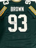 Packers SB XXXI Champ GILBERT BROWN Signed Custom Replica Green Jersey AUTO BAS