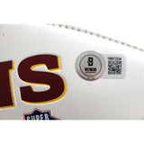 Mark Rypien Autographed Washington Redskins Logo Football SB MVP Beckett W 51821