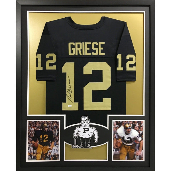 Bob Griese Autographed Signed Framed Purdue Boilermakers Dolphins Jersey JSA