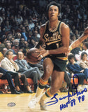 Lenny Wilkens Autographed Signed 8x10 Photo Seattle Supersonics MCS Holo #87457