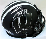 T.J. Watt Signed Wisconsin Badgers Eclipse Speed Mini Helmet - Beckett W Holo