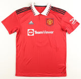 Bruno Fernandes Signed Manchester United Adidas Soccer Jersey (Beckett)