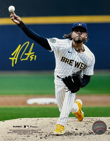 Brewers All Star Pitcher FREDDY PERALTA Signed 8x10 Photo #13 AUTO