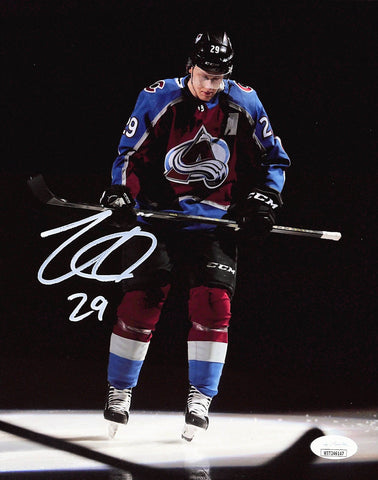 Nate MacKinnon Autographed/Signed Colorado Avalanche 8x10 Photo JSA 43465