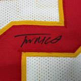 Autographed/Signed Trent McDuffie Kansas City White Football Jersey JSA COA