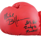 Michael Buffer "Let's Get Ready to Rumble!" Signed Red Everlast Boxing Glove JSA