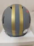 MYKEL WILLIAMS SIGNED SAN FRANCISCO 49ERS SLATE SPEED MINI HELMET BECKETT QR