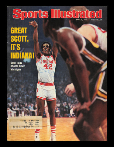 Scott May Autographed Signed Sports Illustrated Cover Indiana SKU #238110