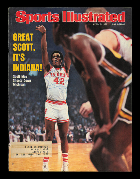 Scott May Autographed Signed Sports Illustrated Cover Indiana SKU #238110