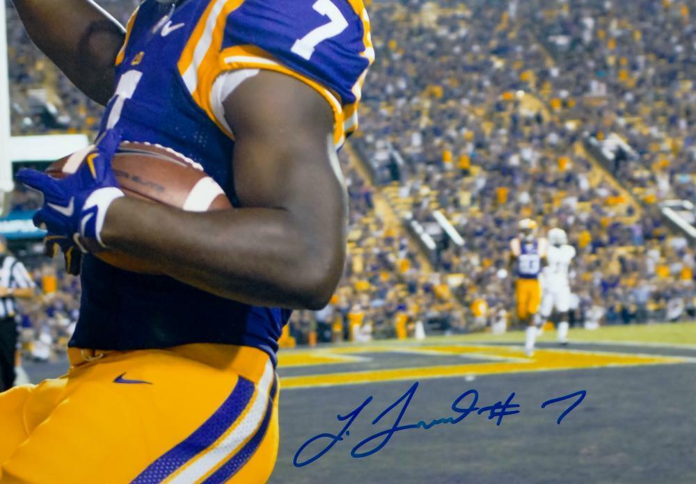 Leonard Fournette Autographed LSU Tigers 16x20 Pointing Up Photo- JSA ...
