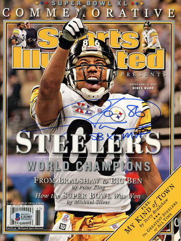 Hines Ward Signed Sports Illustrated Magazine 2/15/2006 SB XL MVP Beckett 42453
