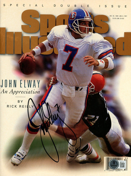 John Elway Signed 1/6/97 Sports Illustrated Magazine Double Issue BAS 45469