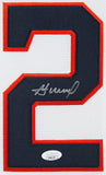 Astros Jose Altuve Authentic Signed White Majestic Cool Base Framed Jersey JSA