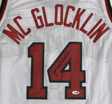JON MCGLOCKLIN Signed Custom Replica White Jersey AUTO - Milwaukee Bucks - JSA