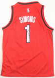 Anfernee Simons Signed Trail Blazers Jersey (PSA) Portland's 2018 1st Round Pck
