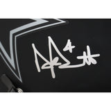 Dak Prescott Autographed Dallas Cowboys Authentic Eclipse Helmet Beckett 47381