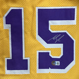 Austin Reaves Signed Custom Yellow Pro-Style Basketball Jersey BAS ITP