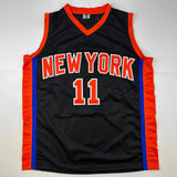 Autographed/Signed Jalen Brunson New York Black Basketball Jersey PSA/DNA COA