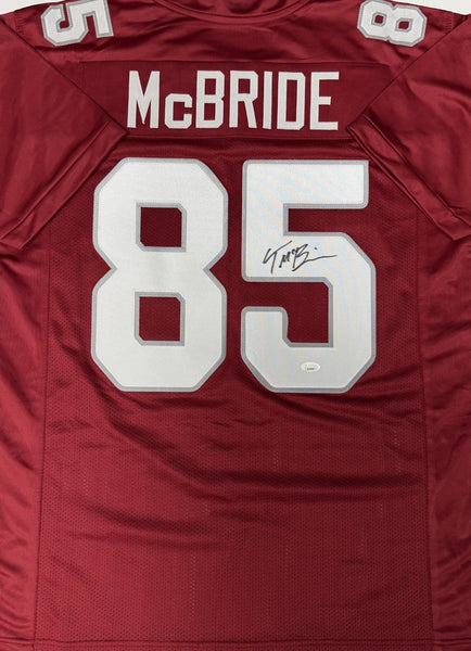 TREY MCBRIDE - Signed Custom Red Jersey AUTO - Arizona Cardinals - BAS