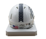 Pat Freiermuth Signed White Salute to Service Mini Helmet Steelers Beckett 19217