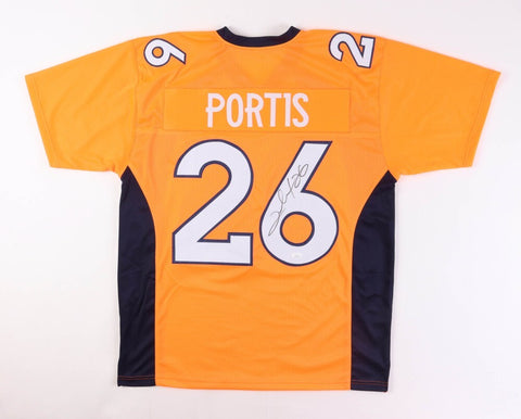 Clinton Portis Signed Denver Broncos Orange Jersey (JSA COA) 2xPro Bowl R.B.