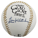 Tigers Lou Whitaker Signed Rawlings Gold Glove Logo OML Baseball BAS #BU87539