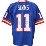 Phil Simms Autographed New York Giants M&N Jersey XL SB MVP Beckett 51166