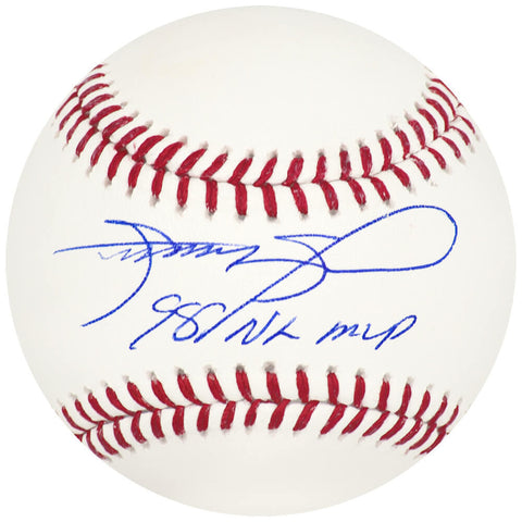 Sammy Sosa Signed Rawlings Official MLB Baseball w/98 NL MVP - (SCHWARTZ COA)