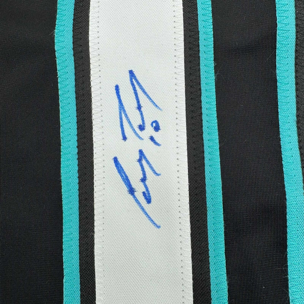 Framed Autographed/Signed Corey Perry 35x39 Anaheim Black Retro Jersey ...