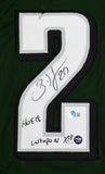 Brian Dawkins Autographed Green Pro Style Jersey w/HOF, Weapon X- Beckett W Holo