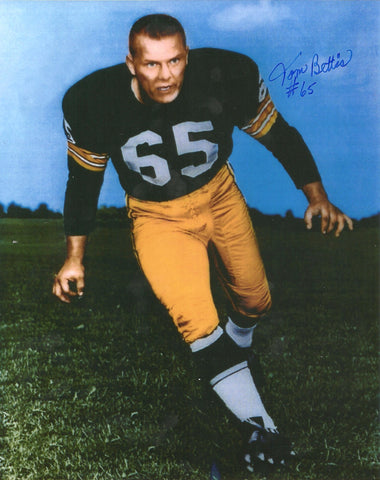 Packers Linebacker TOM BETTIS Signed 8x10 Photo #2 AUTO - 1961 NFL Champ